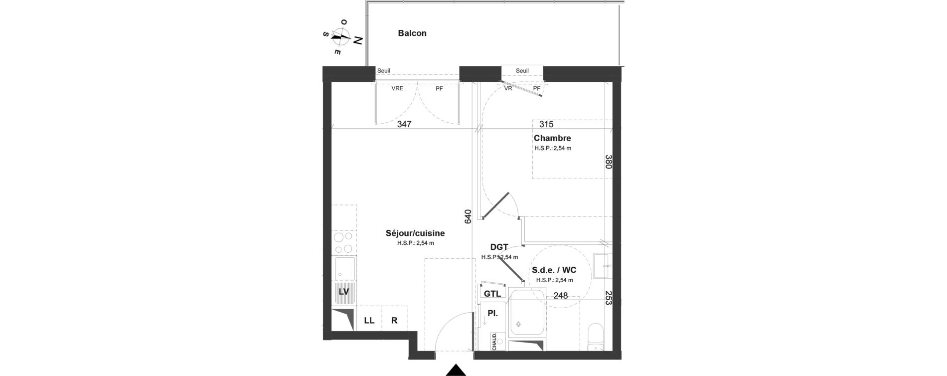 Appartement T2 de 40,17 m2 &agrave; Montoir-De-Bretagne Centre