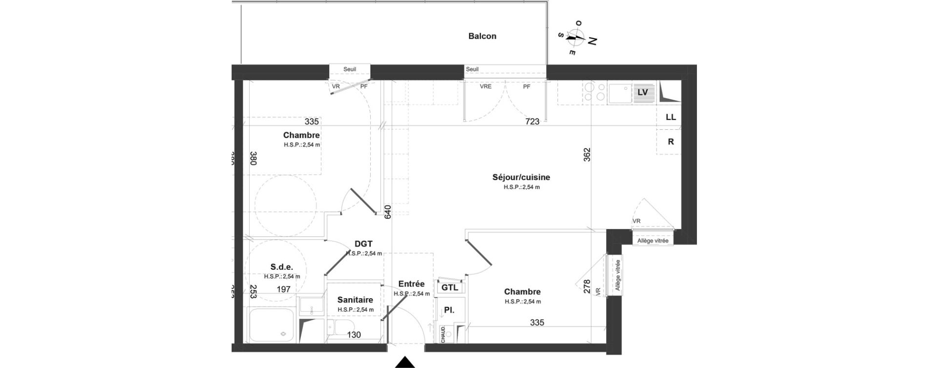 Appartement T3 de 60,39 m2 &agrave; Montoir-De-Bretagne Centre