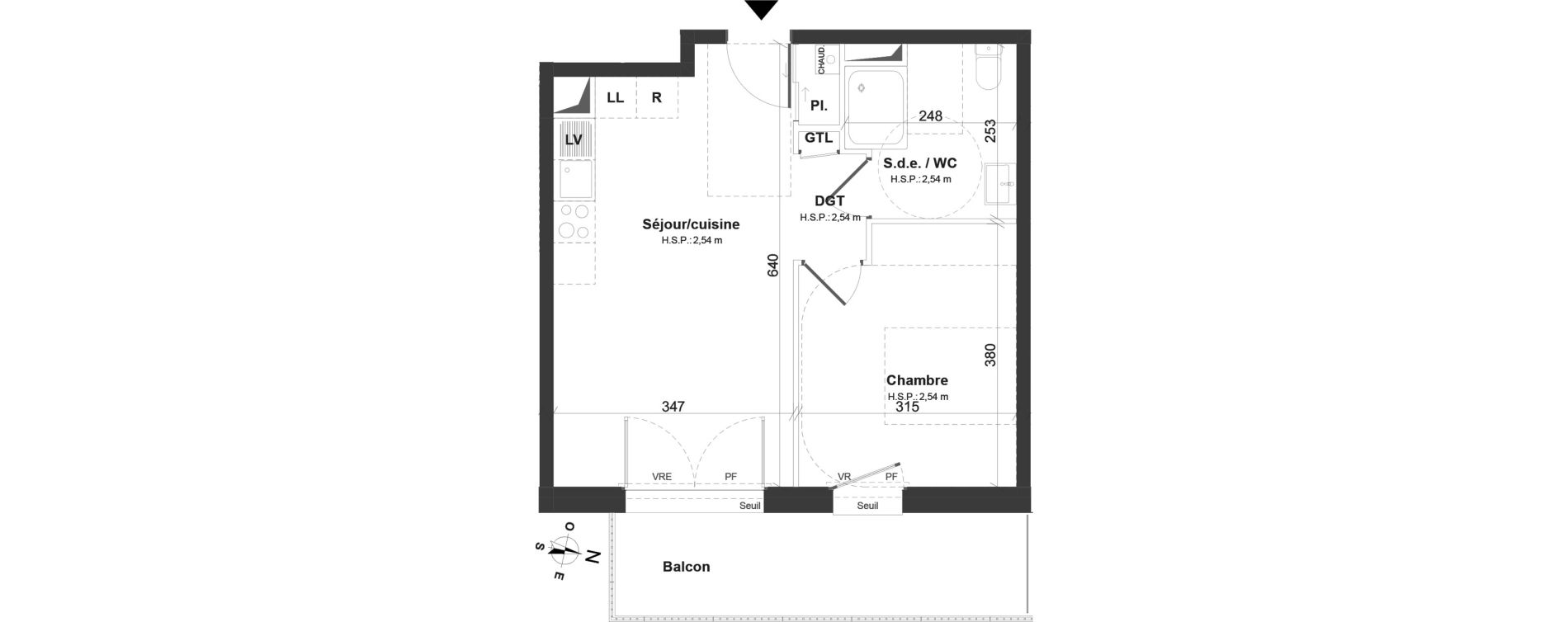 Appartement T2 de 40,17 m2 &agrave; Montoir-De-Bretagne Centre