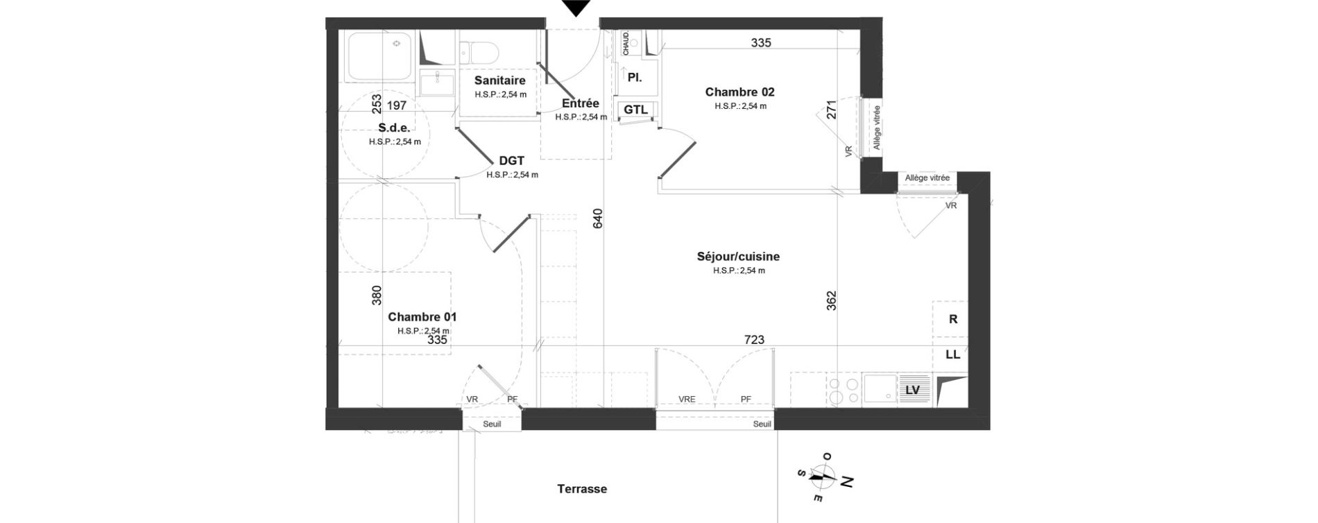 Appartement T3 de 60,39 m2 &agrave; Montoir-De-Bretagne Centre
