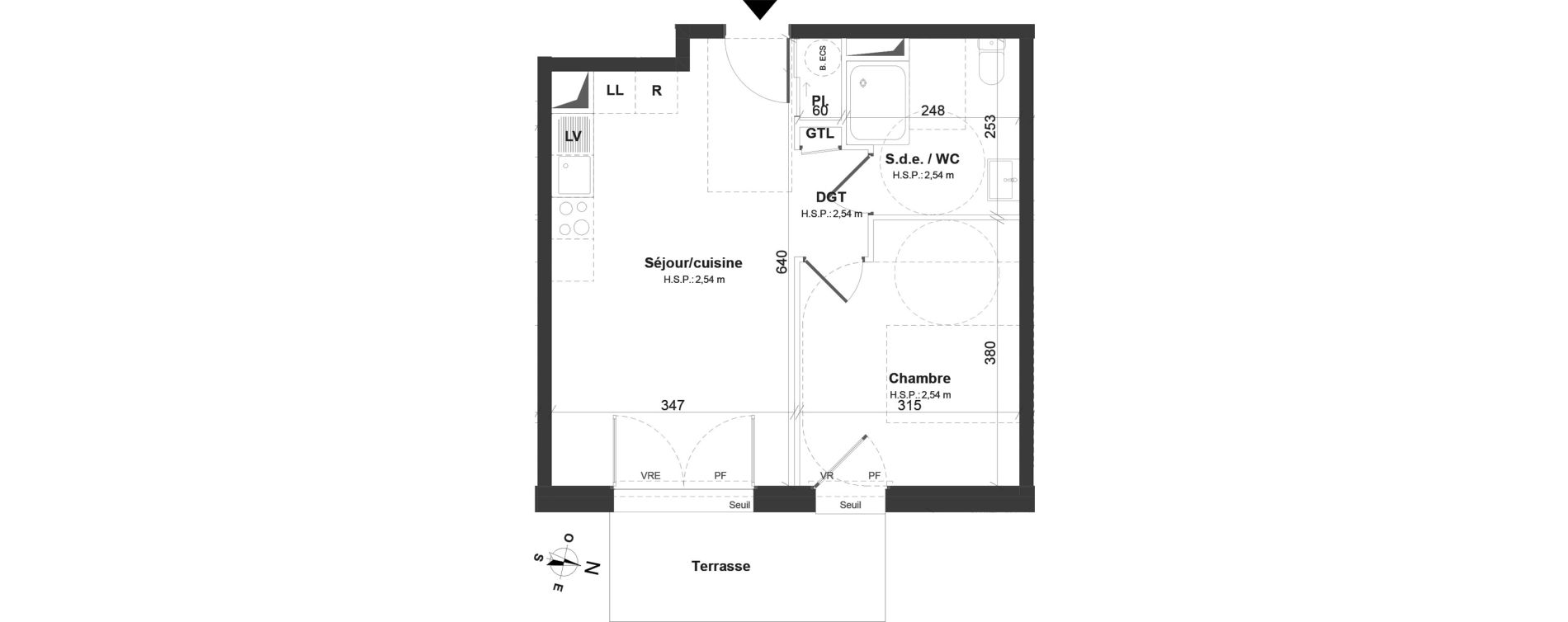Appartement T2 de 41,27 m2 &agrave; Montoir-De-Bretagne Centre
