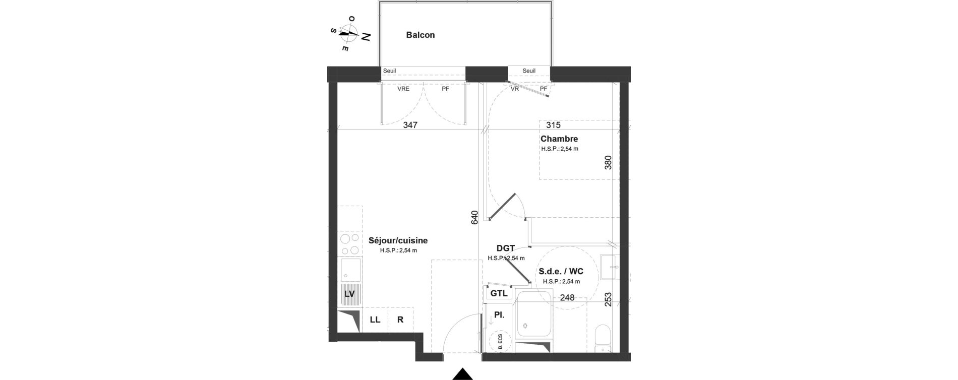 Appartement T2 de 40,15 m2 &agrave; Montoir-De-Bretagne Centre