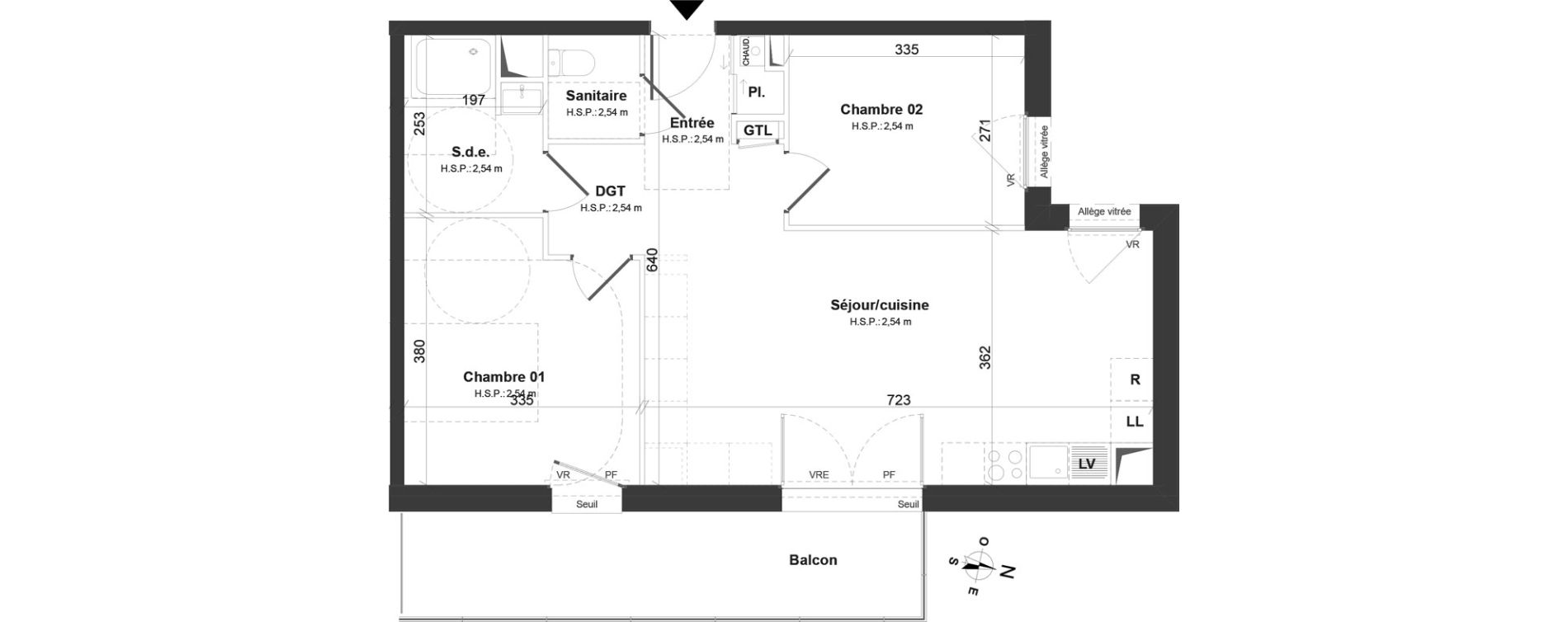 Appartement T3 de 60,39 m2 &agrave; Montoir-De-Bretagne Centre