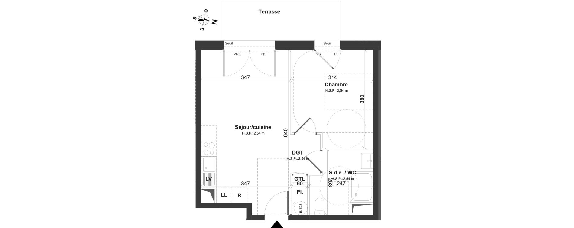 Appartement T2 de 40,04 m2 &agrave; Montoir-De-Bretagne Centre