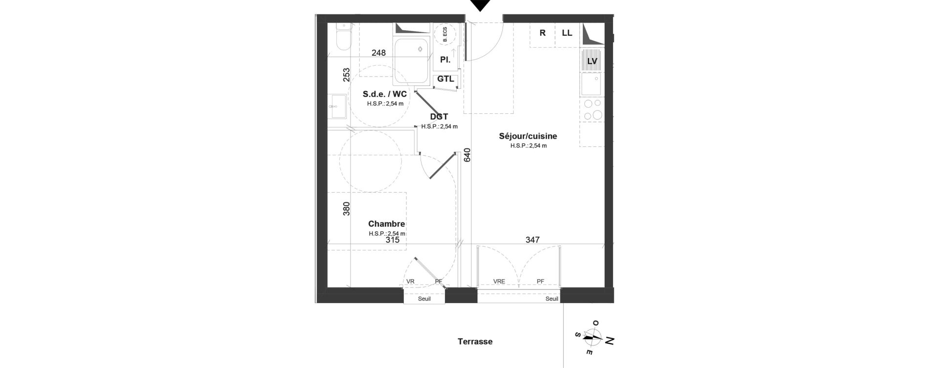 Appartement T2 de 41,15 m2 &agrave; Montoir-De-Bretagne Centre