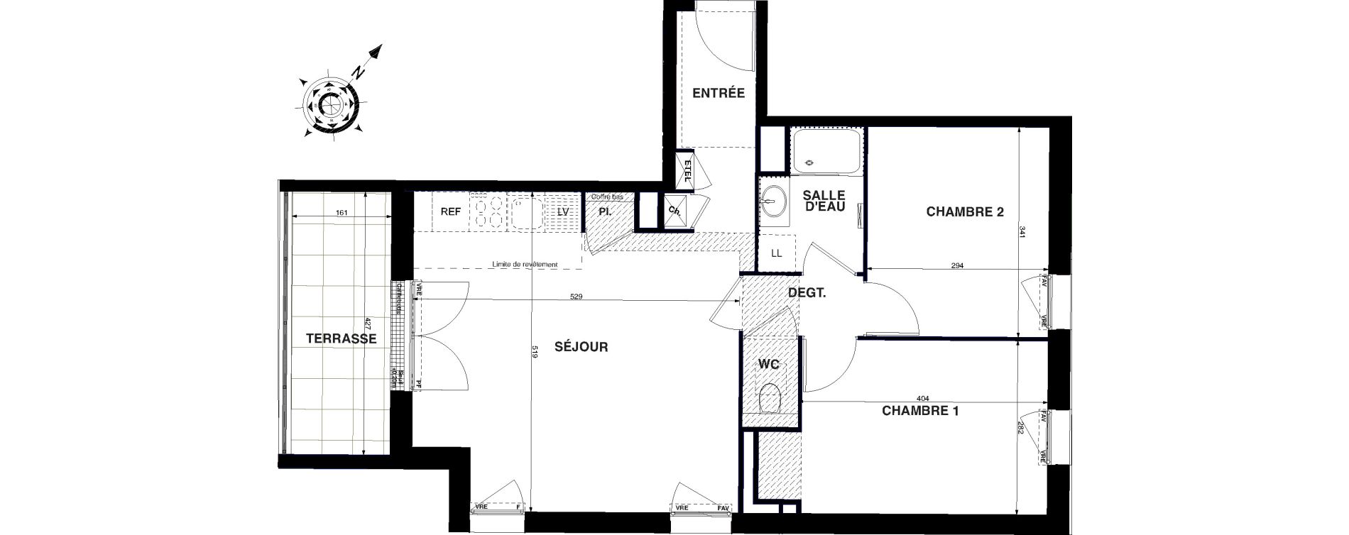 Appartement T3 de 59,22 m2 &agrave; Nantes Proce