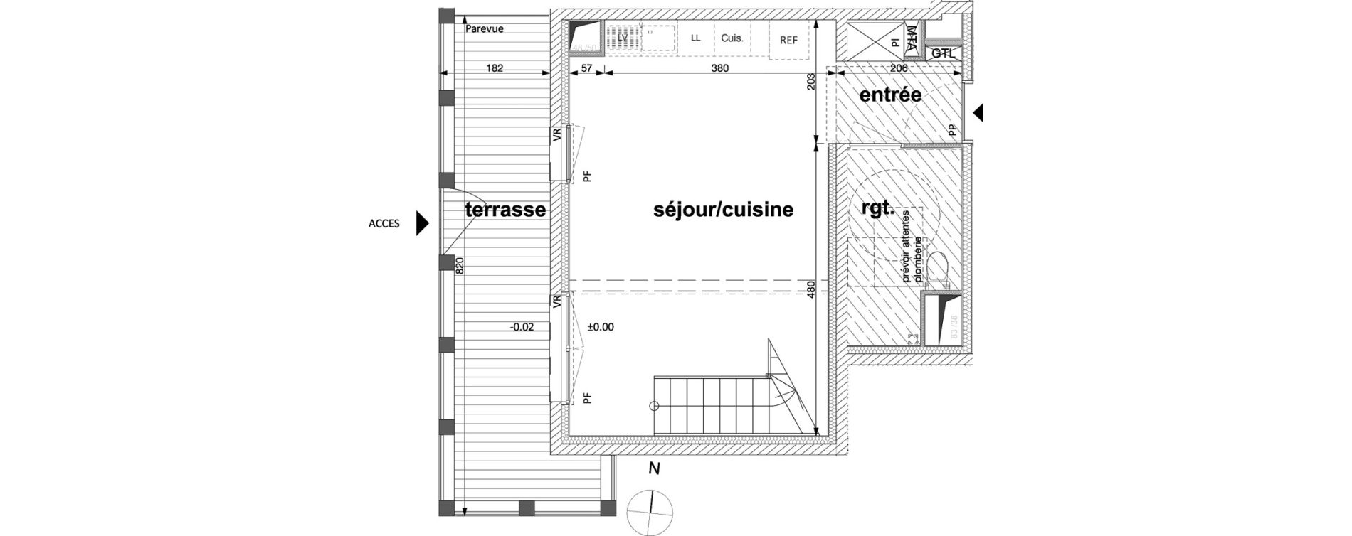 Appartement T3 de 62,50 m2 &agrave; Nantes R&eacute;publique