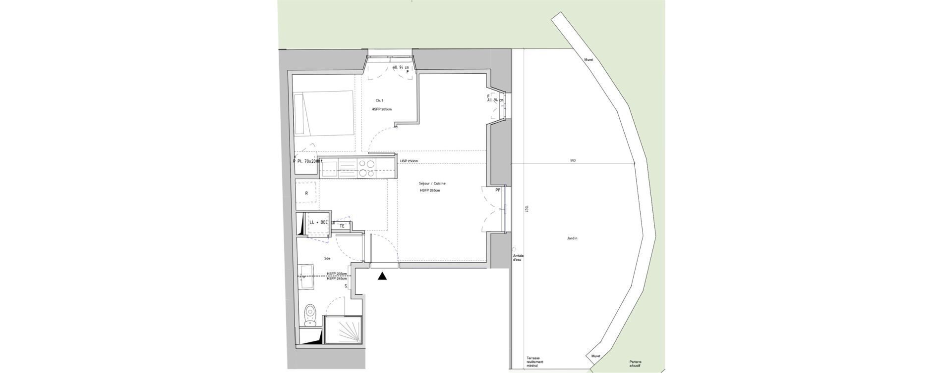 Appartement T2 de 40,75 m2 &agrave; Nantes Eraudi&egrave;re