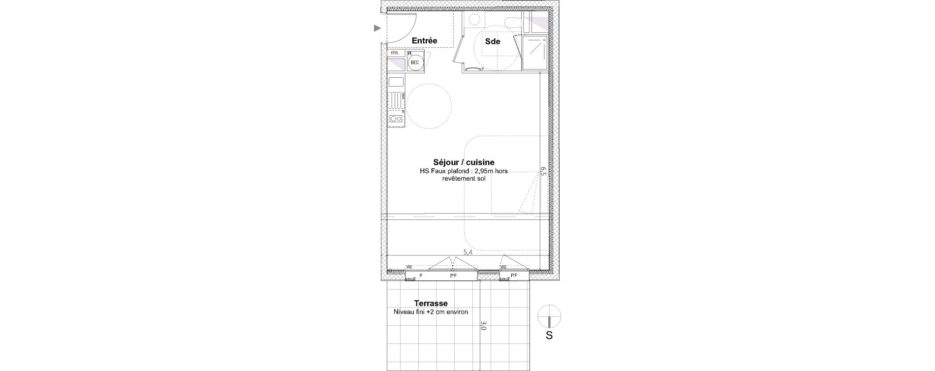 Studio de 44,20 m2 &agrave; Nantes La cr&eacute;ation