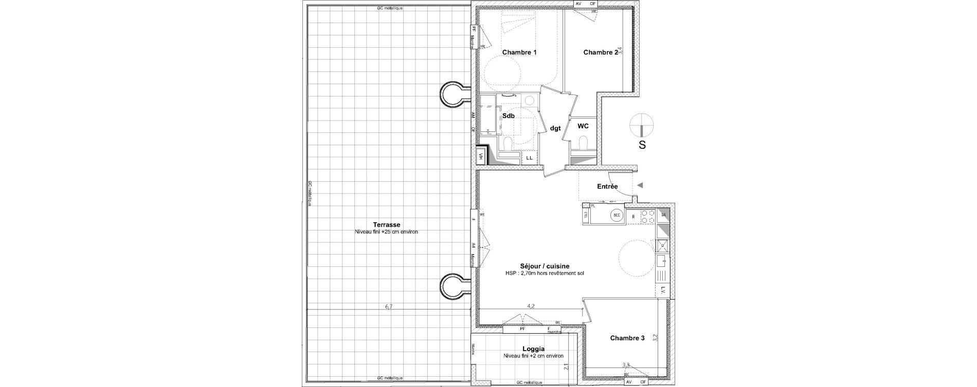 Appartement T4 de 84,90 m2 &agrave; Nantes La cr&eacute;ation