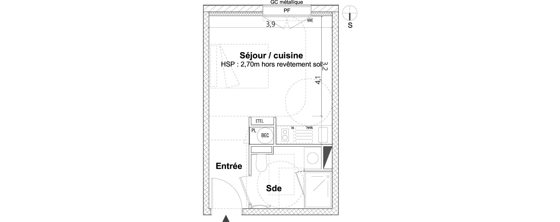 Studio de 23,20 m2 &agrave; Nantes La cr&eacute;ation