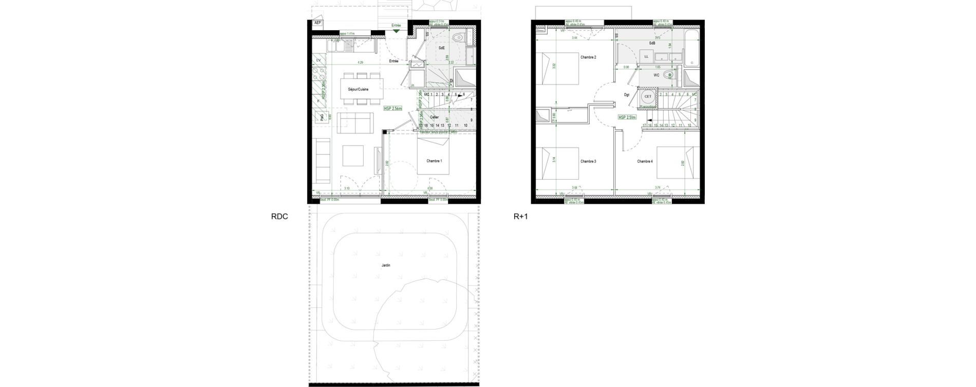 Duplex T4 de 92,10 m2 &agrave; Nantes Saint jacques