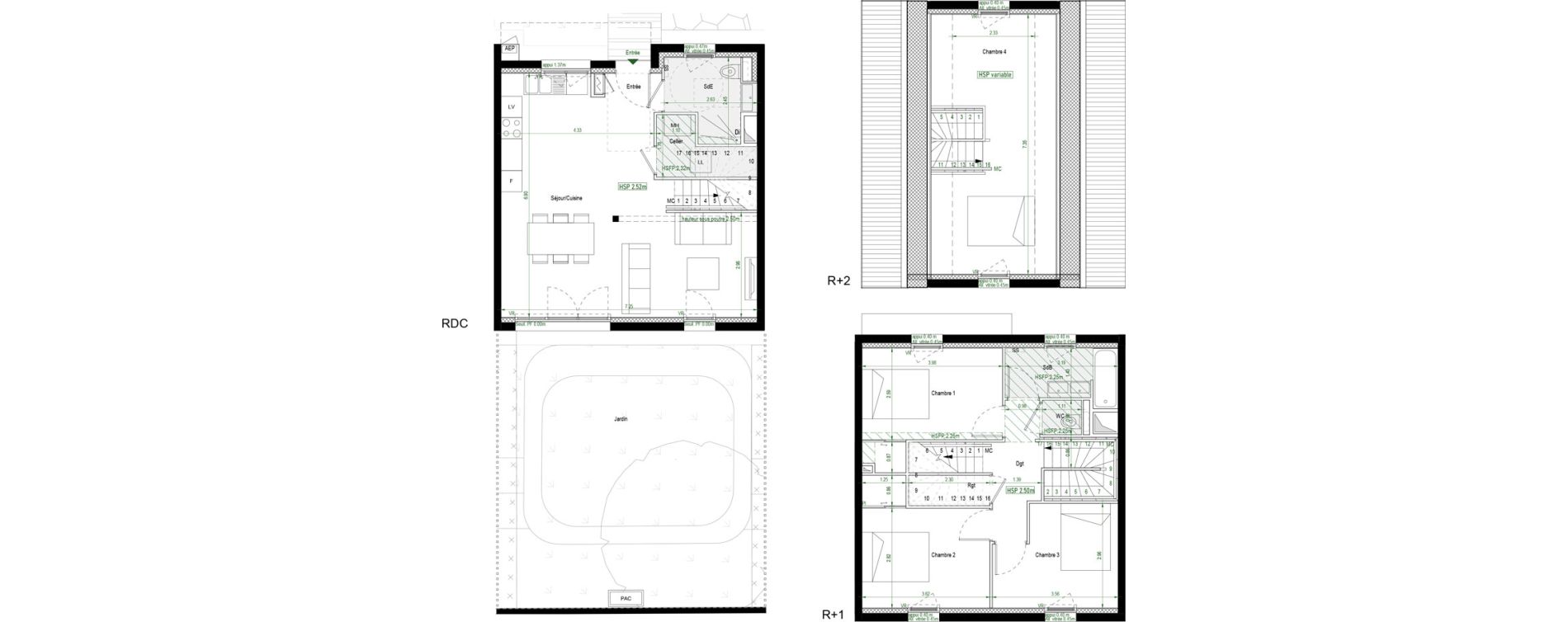 Triplex T5 de 105,30 m2 &agrave; Nantes Saint jacques