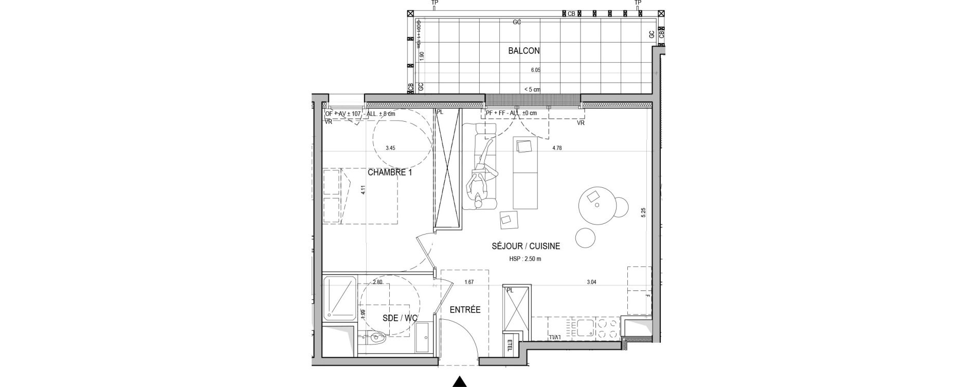 Appartement T2 de 48,00 m2 &agrave; Nantes Natur&eacute;o