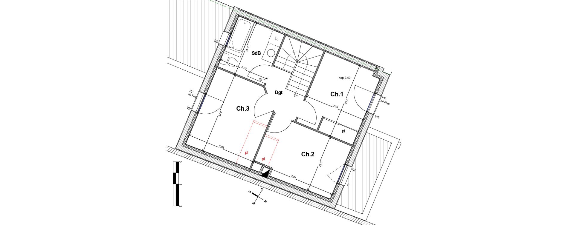 Maison T4 de 84,72 m2 &agrave; Nantes Le landreau