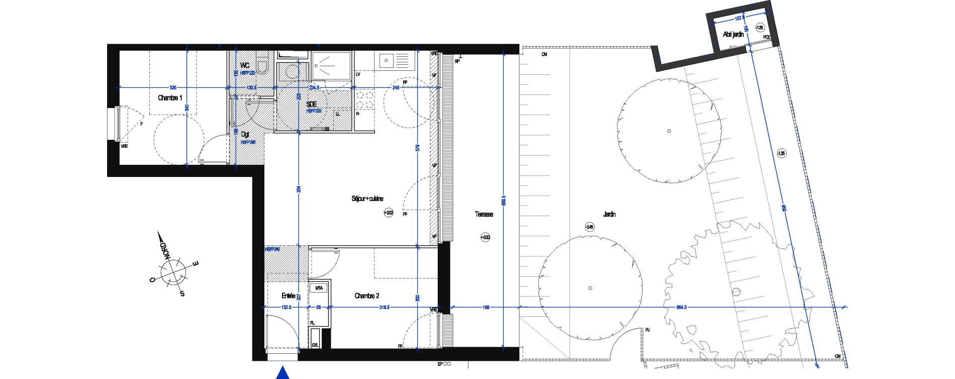 Appartement T3 de 58,00 m2 &agrave; Nantes Pont du cens