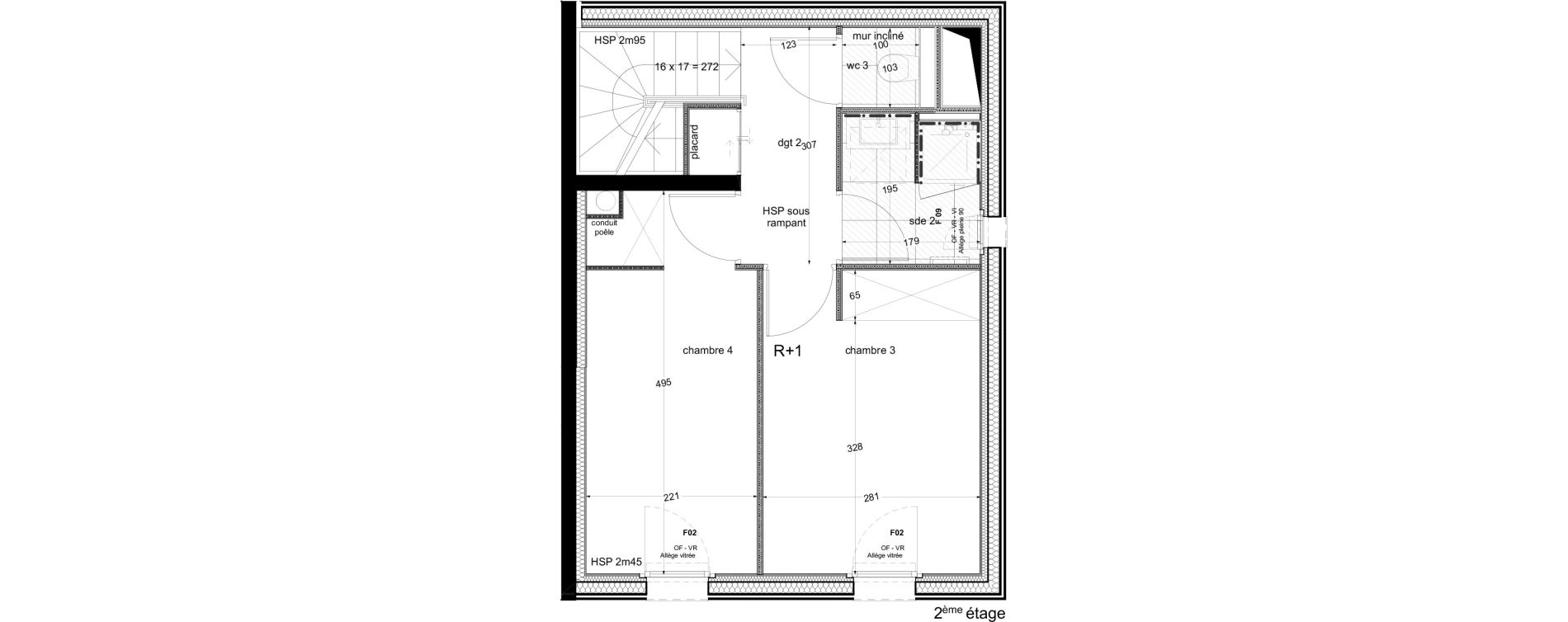 Maison T5 de 107,90 m2 &agrave; Nantes La perverie