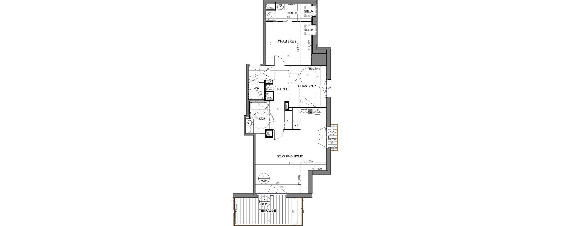 Appartement T3 de 77,26 m2 &agrave; Pornic La ria