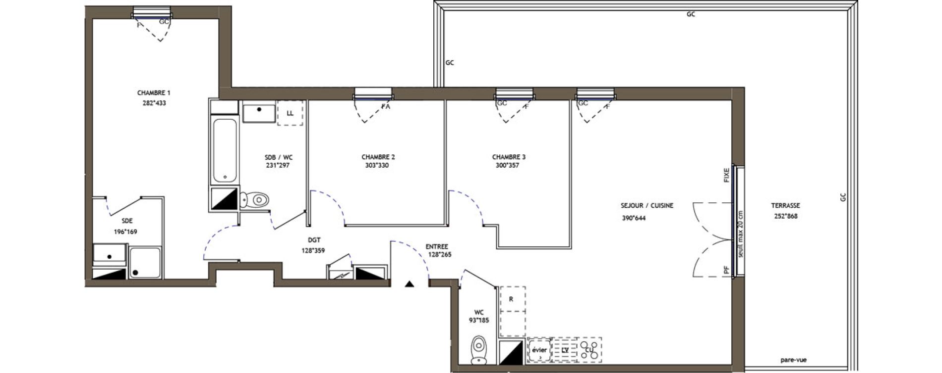 Appartement T4 de 83,58 m2 &agrave; Pornic Val saint martin