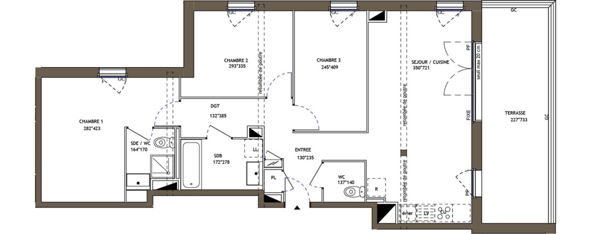 Appartement T4 de 79,42 m2 &agrave; Pornic Val saint martin