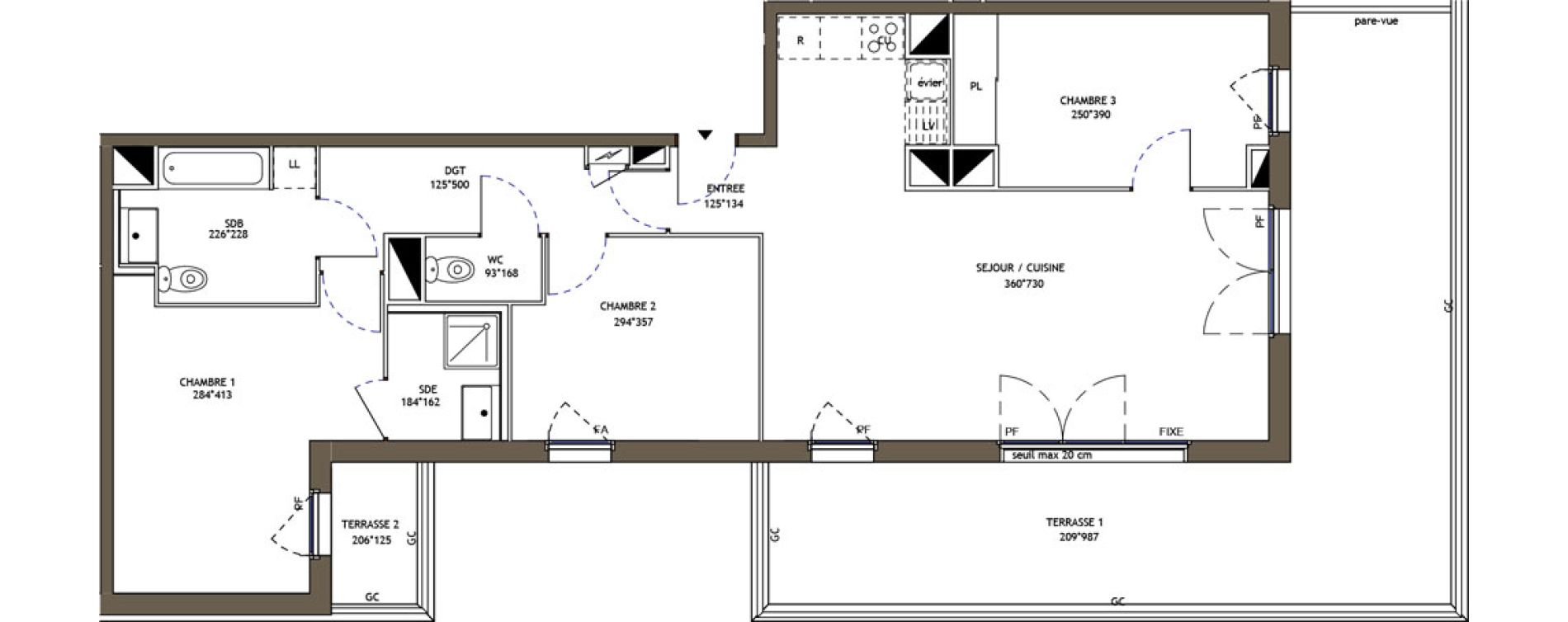 Appartement T4 de 85,51 m2 &agrave; Pornic Val saint martin