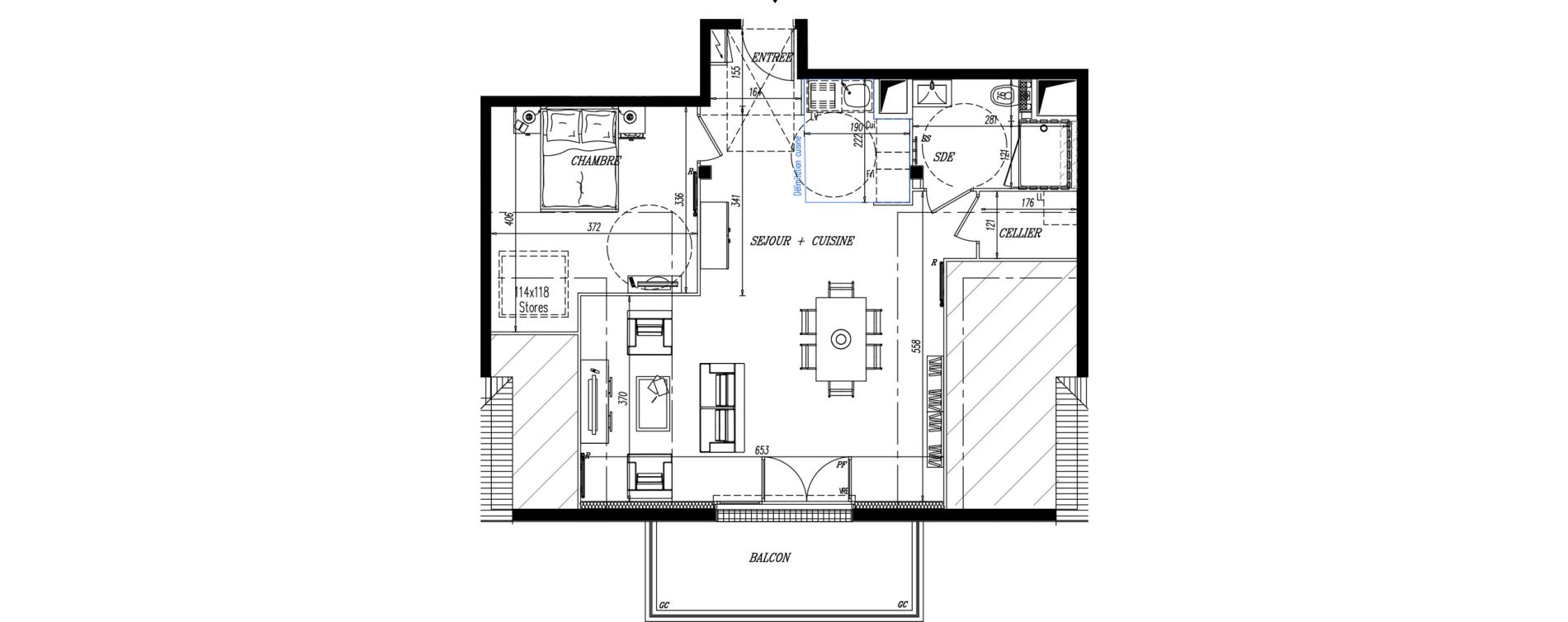 Appartement T2 de 58,38 m2 &agrave; Pornic La ria