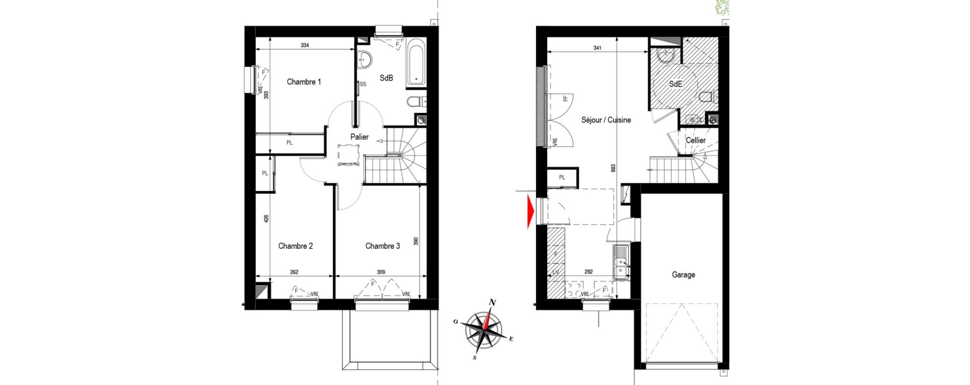 Maison T4 de 81,55 m2 &agrave; Pornichet Centre