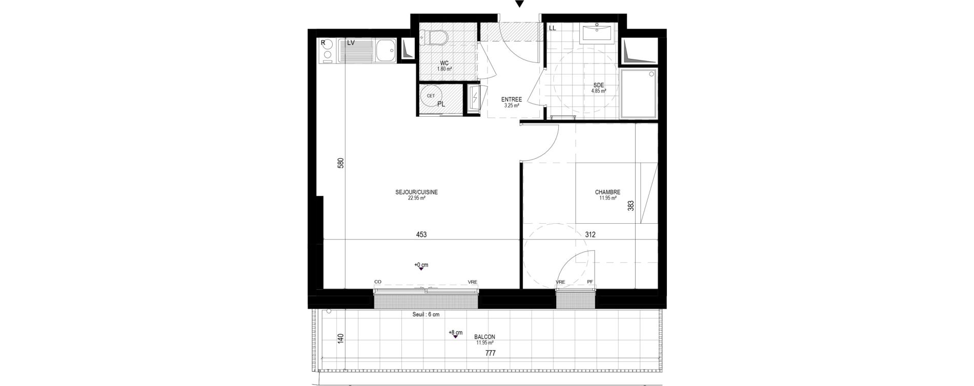 Appartement T2 de 44,80 m2 &agrave; Pornichet L hippodrome