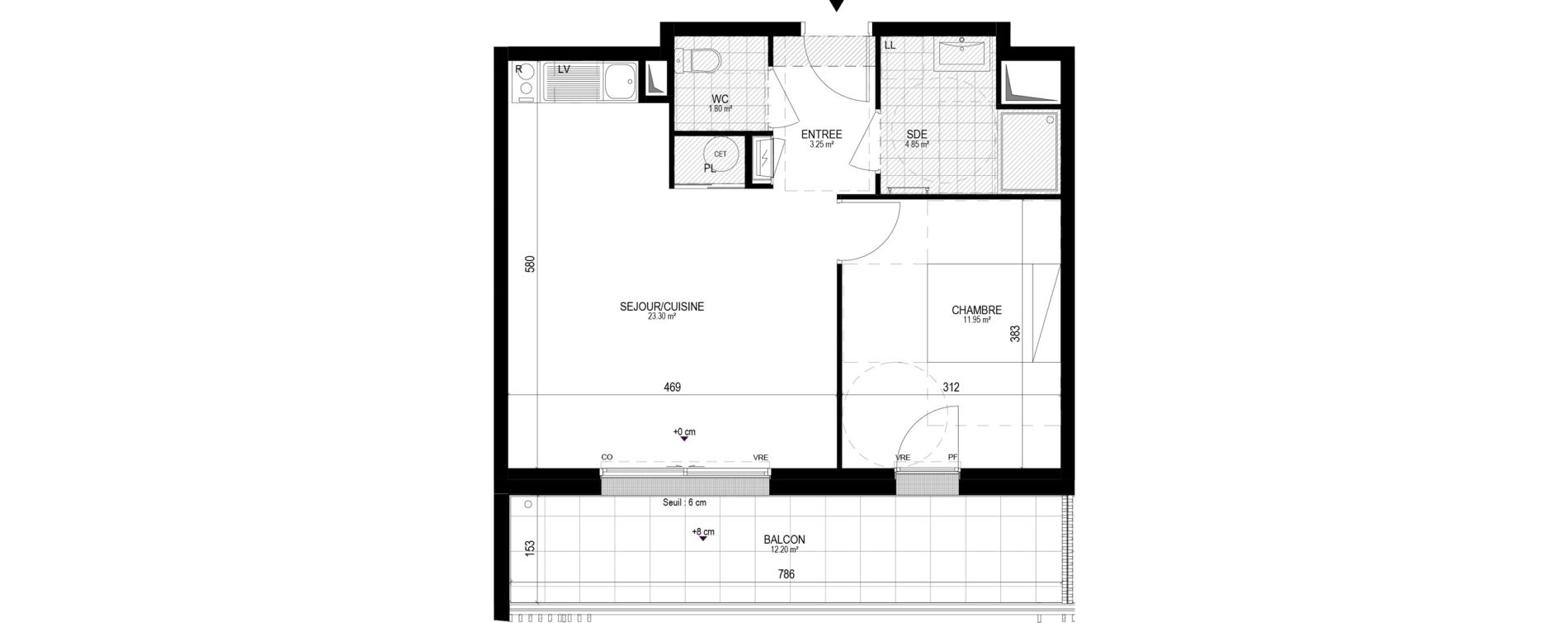 Appartement T2 de 45,15 m2 &agrave; Pornichet L hippodrome