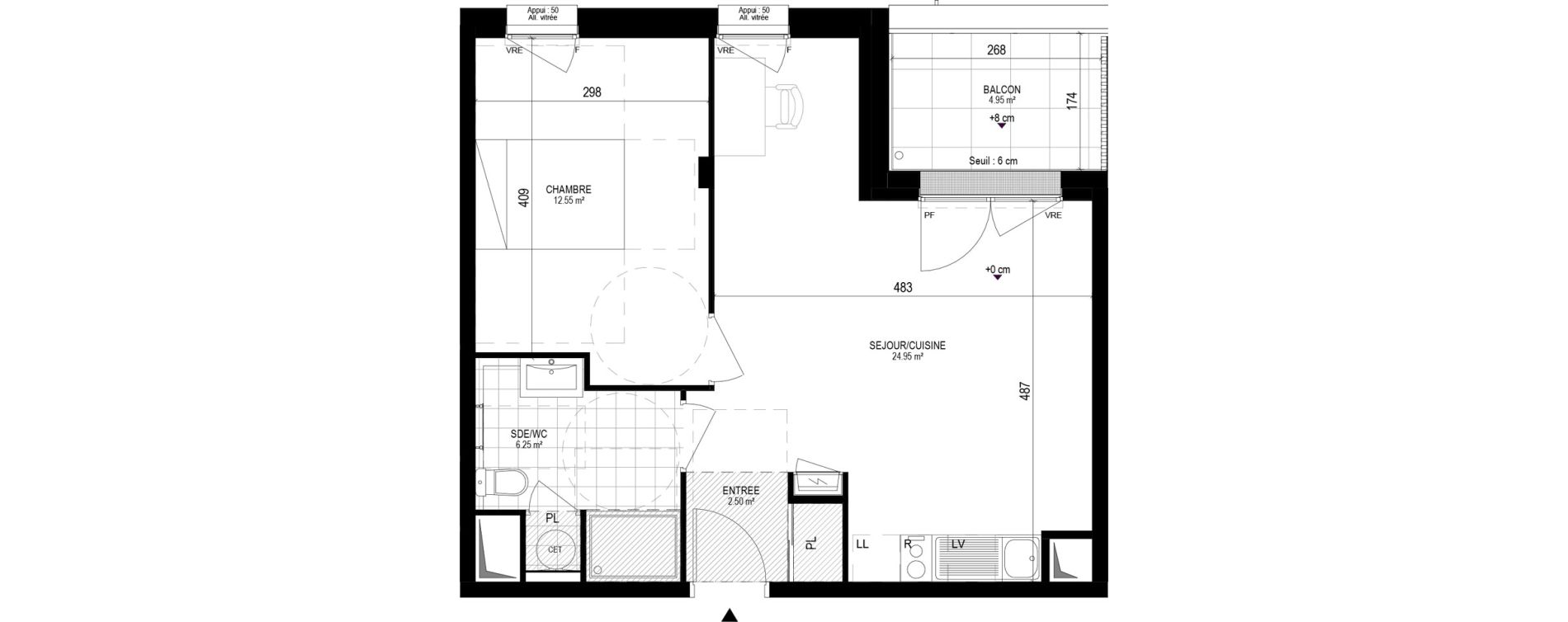 Appartement T2 de 46,25 m2 &agrave; Pornichet L hippodrome
