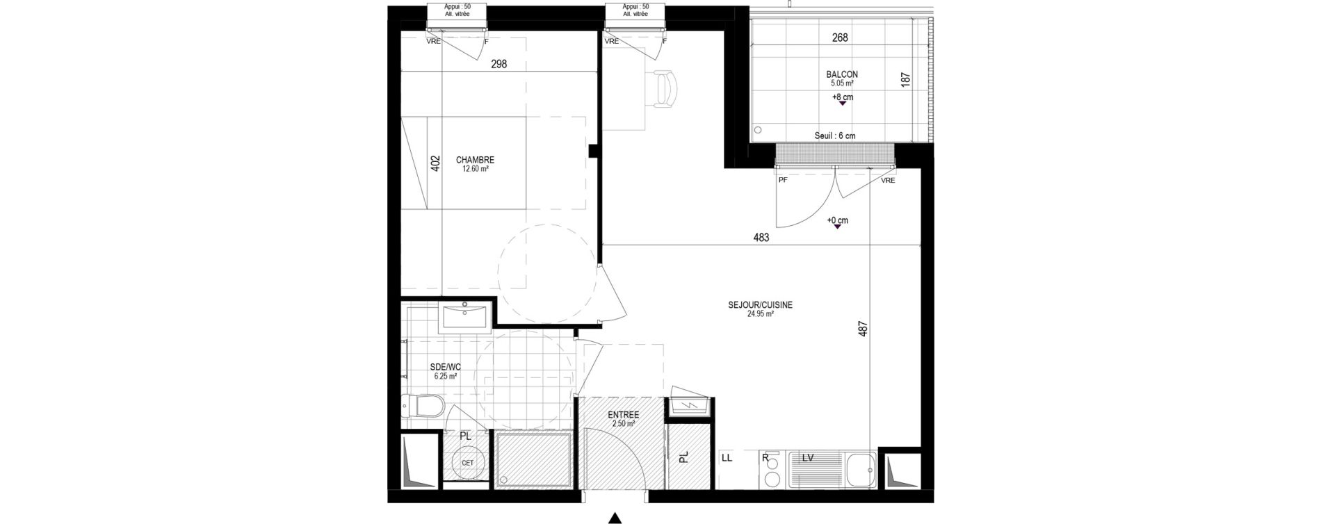 Appartement T2 de 46,30 m2 &agrave; Pornichet L hippodrome