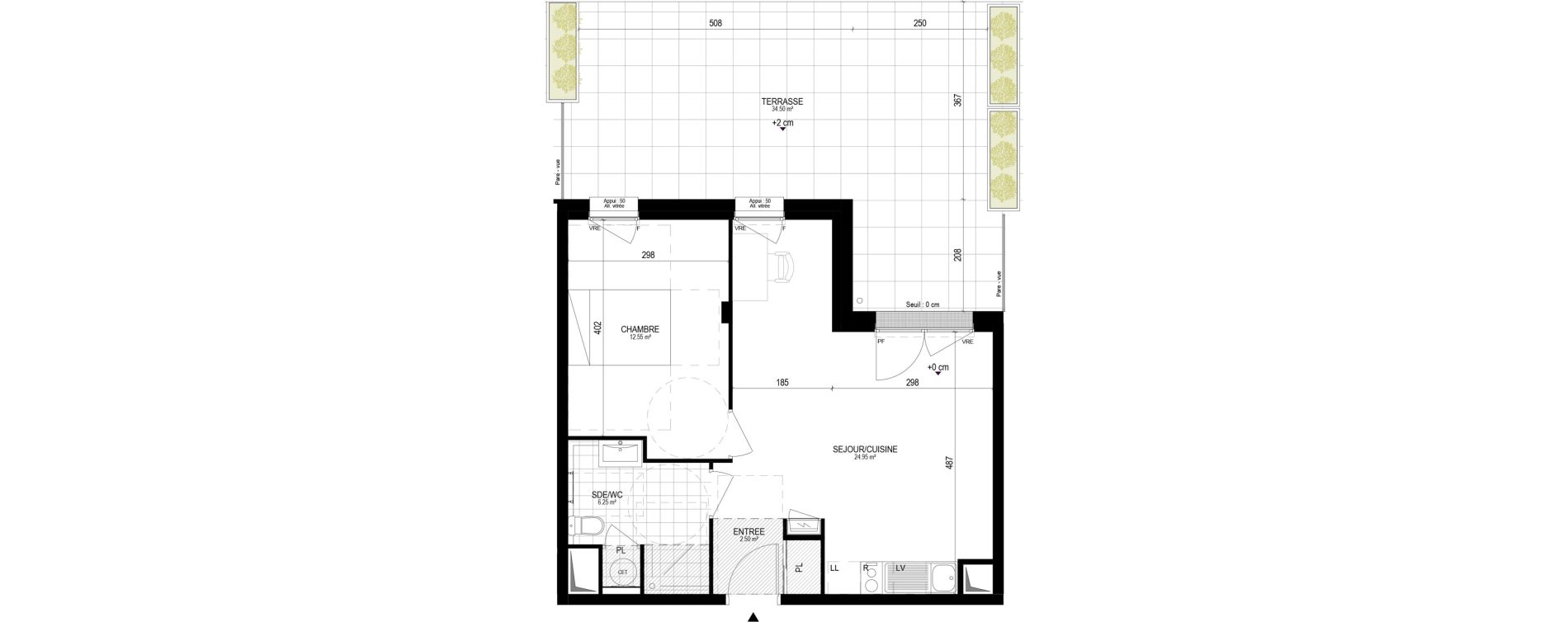 Appartement T2 de 46,35 m2 &agrave; Pornichet L hippodrome
