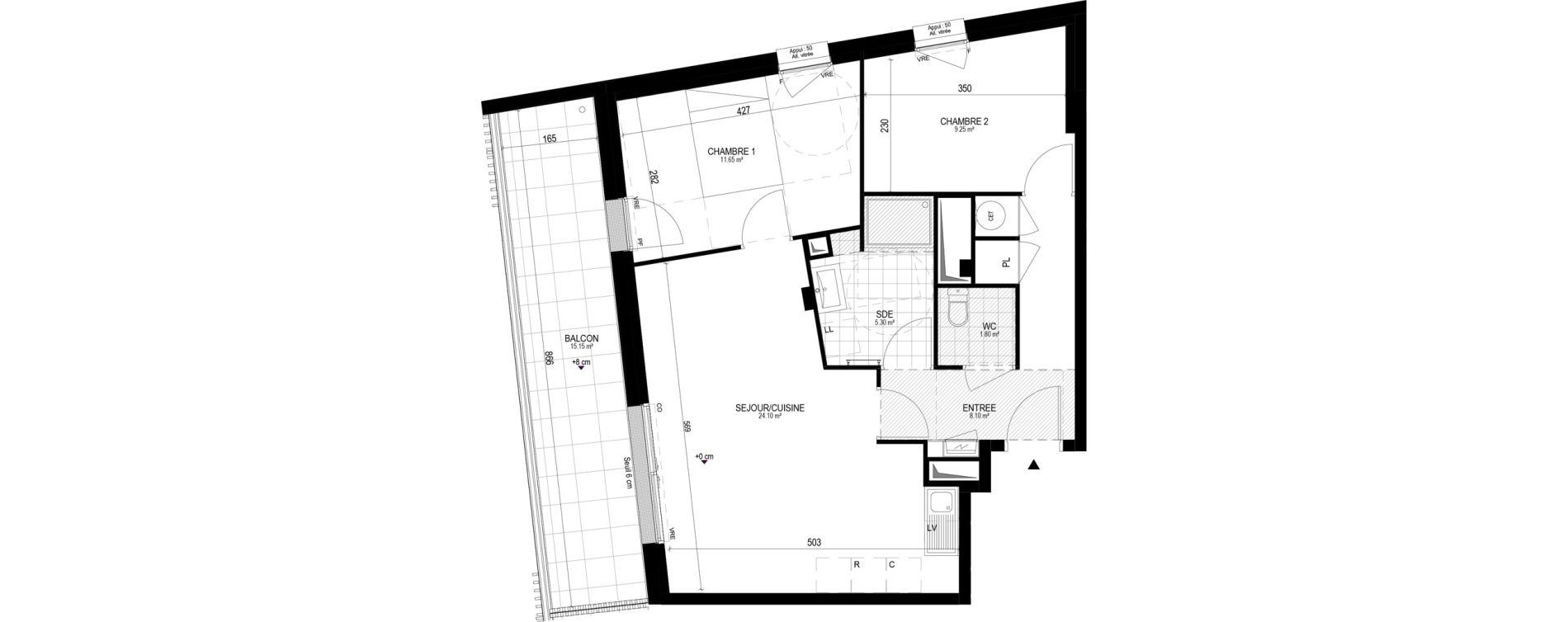Appartement T3 de 60,20 m2 &agrave; Pornichet L hippodrome