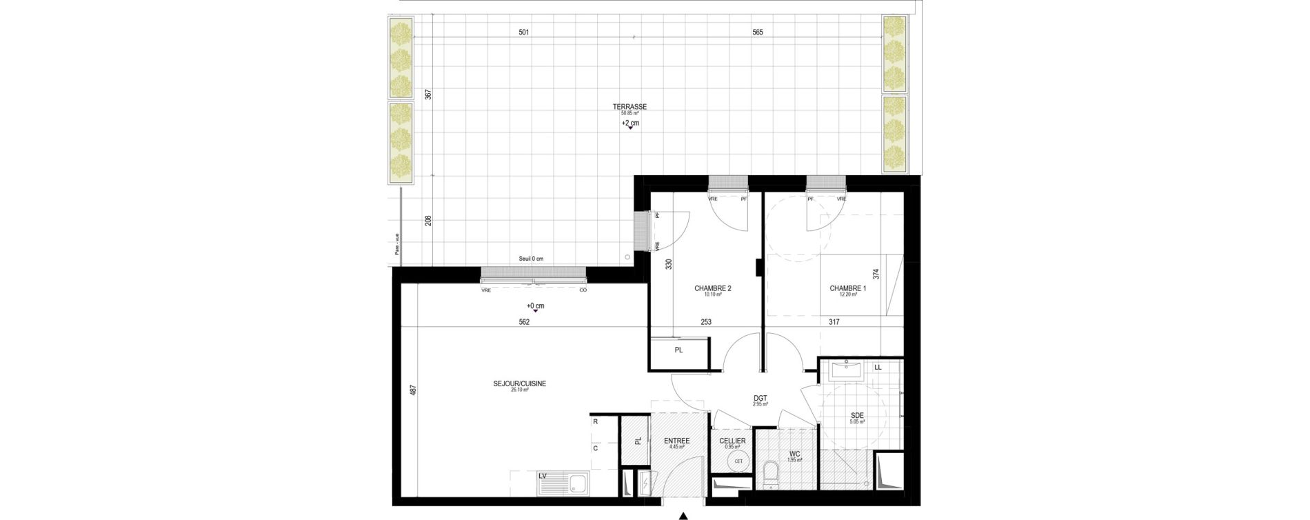 Appartement T3 de 63,75 m2 &agrave; Pornichet L hippodrome