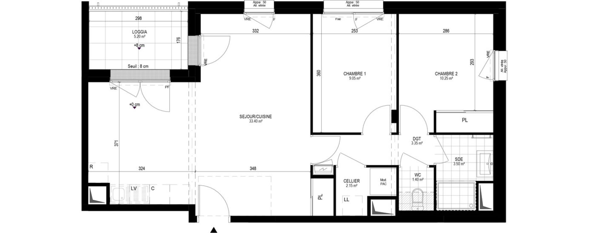 Appartement T3 de 63,10 m2 &agrave; Pornichet L hippodrome