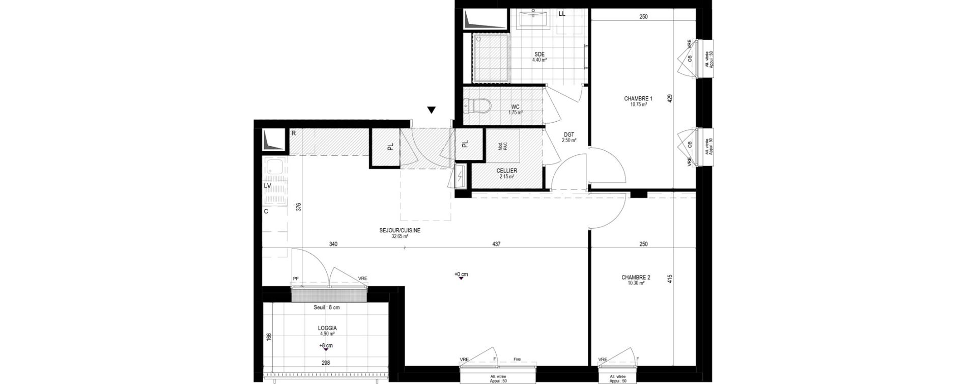 Appartement T3 de 64,50 m2 &agrave; Pornichet L hippodrome