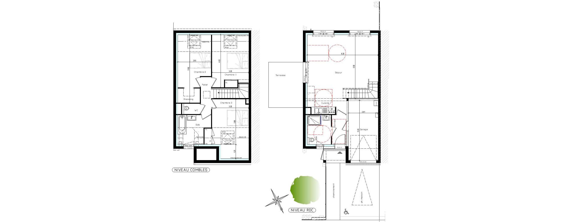 Maison T4 de 95,20 m2 &agrave; Pornichet Centre