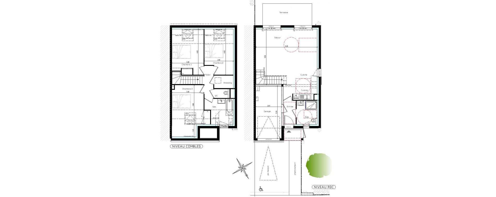 Maison T4 de 95,10 m2 &agrave; Pornichet Centre