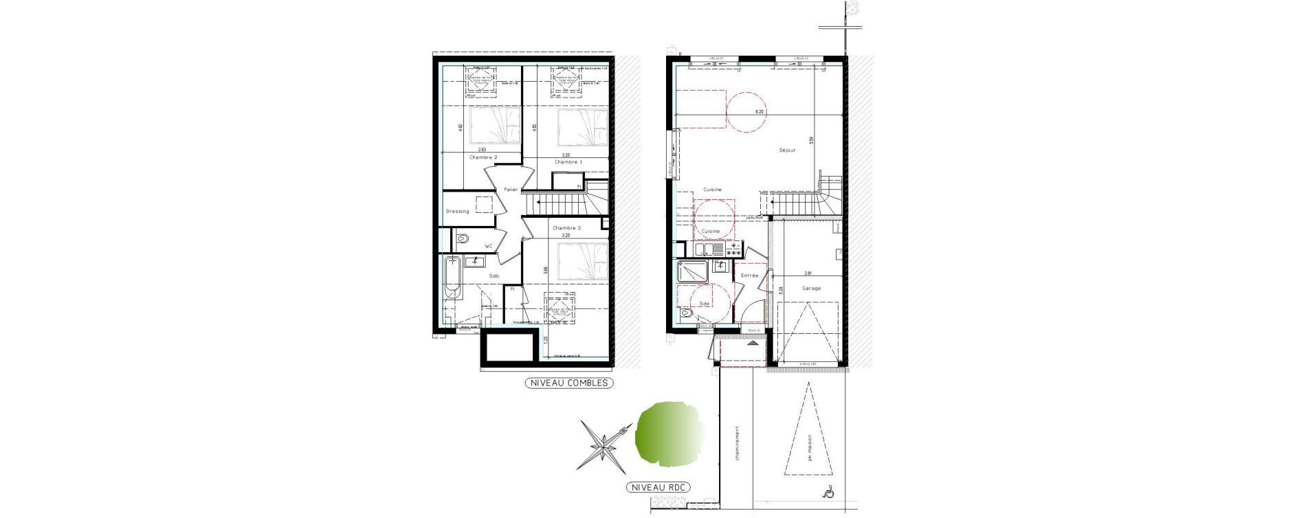 Maison T4 de 95,10 m2 &agrave; Pornichet Centre