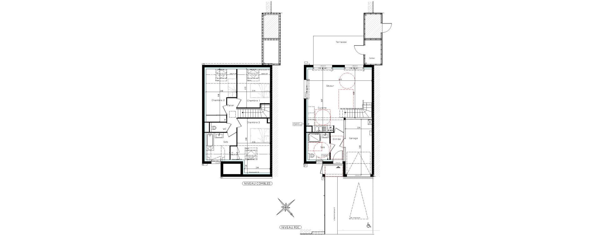 Maison T4 de 83,70 m2 &agrave; Pornichet Centre