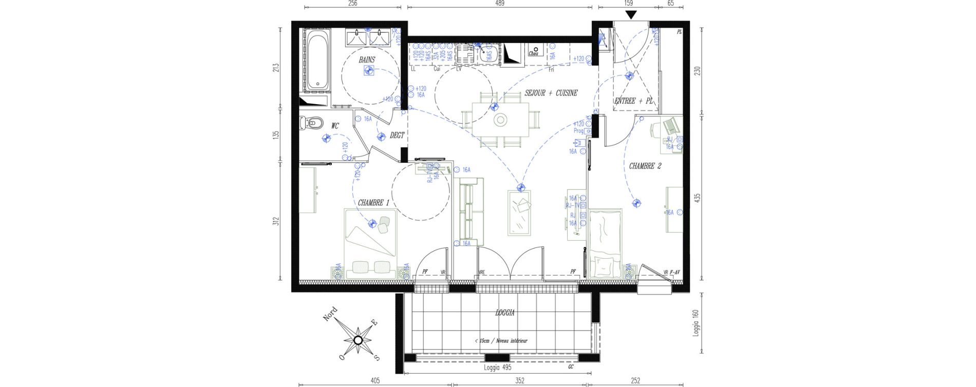 Appartement T3 de 63,46 m2 &agrave; Port-Saint-P&egrave;re Port st pere