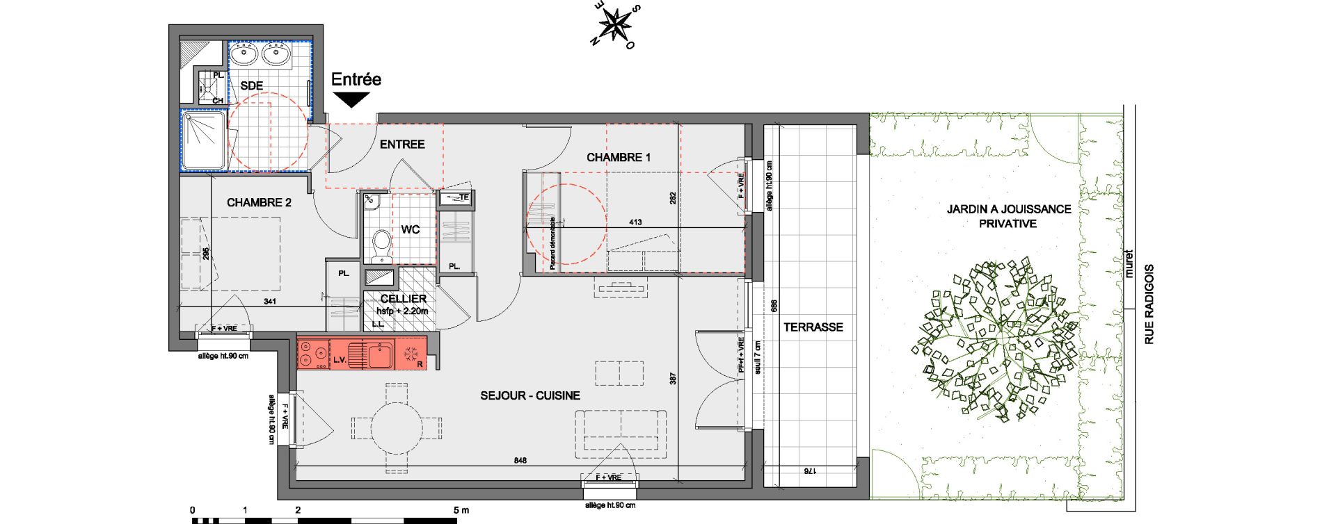 Appartement T3 de 66,55 m2 &agrave; Saint-Herblain Centre