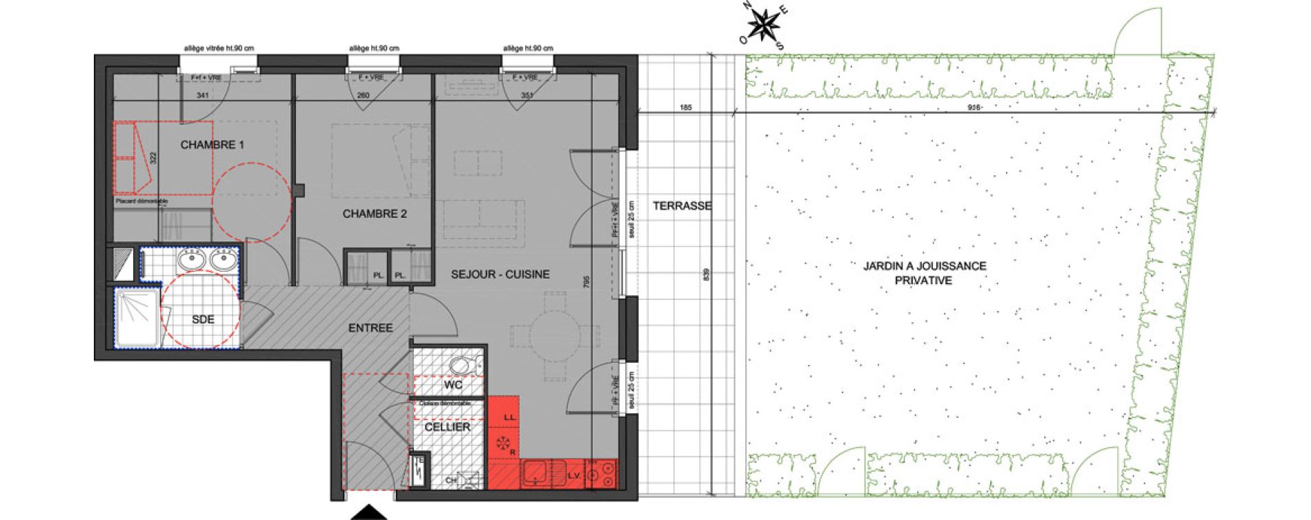 Appartement T3 de 62,40 m2 &agrave; Saint-Herblain Centre