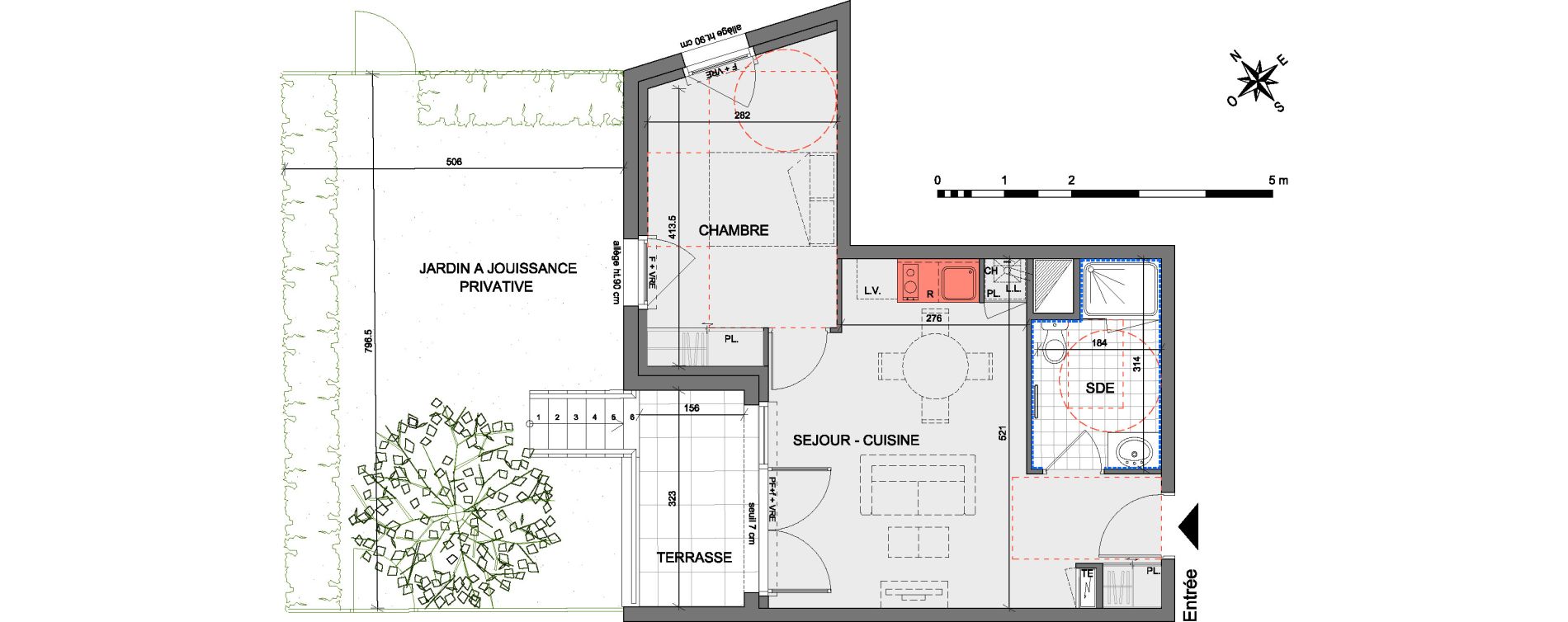 Appartement T2 de 40,45 m2 &agrave; Saint-Herblain Centre