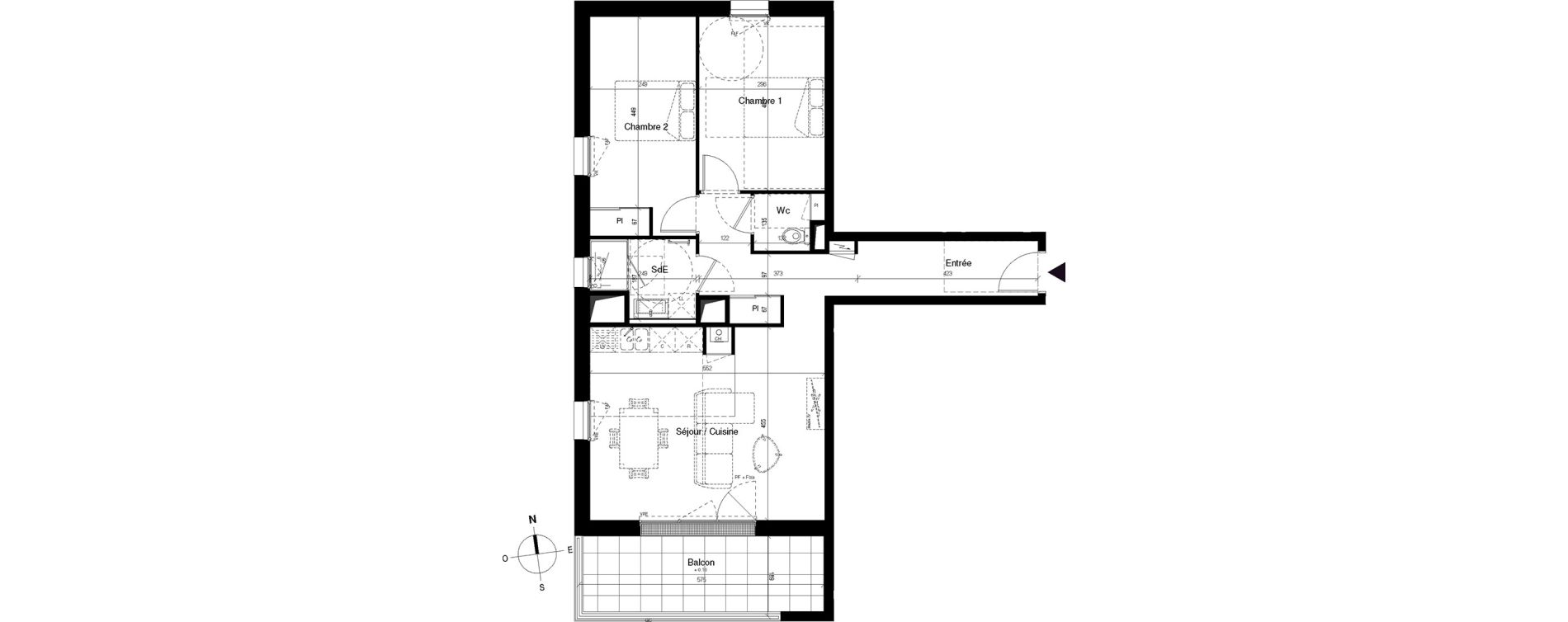 Appartement T3 de 68,33 m2 &agrave; Saint-Herblain Bellevue