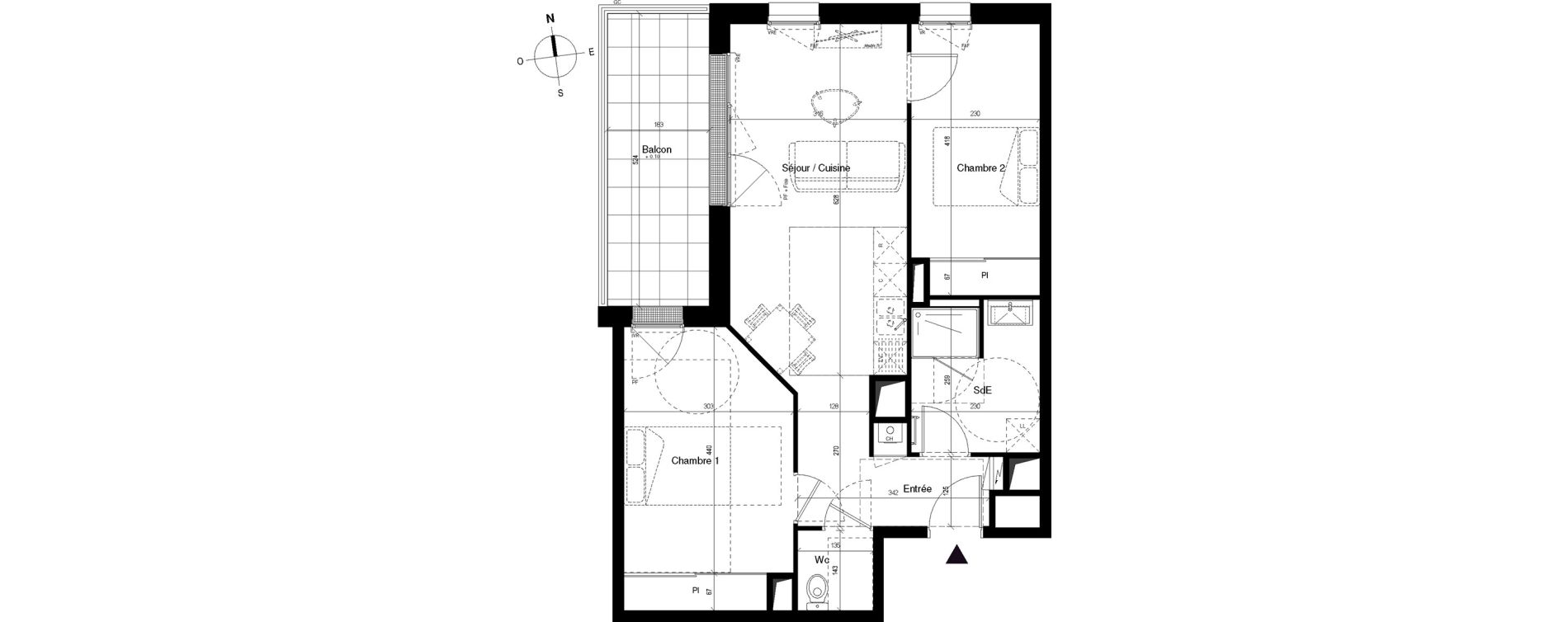 Appartement T3 de 59,15 m2 &agrave; Saint-Herblain Bellevue