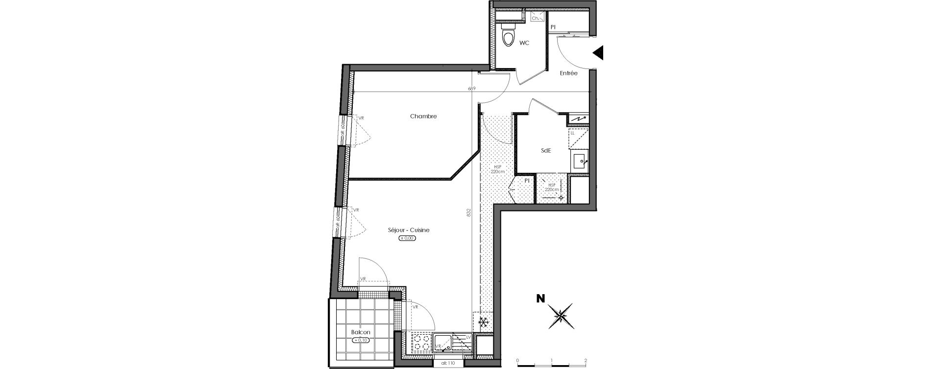 Appartement T2 de 44,90 m2 &agrave; Saint-Herblain Saint herblain bourg