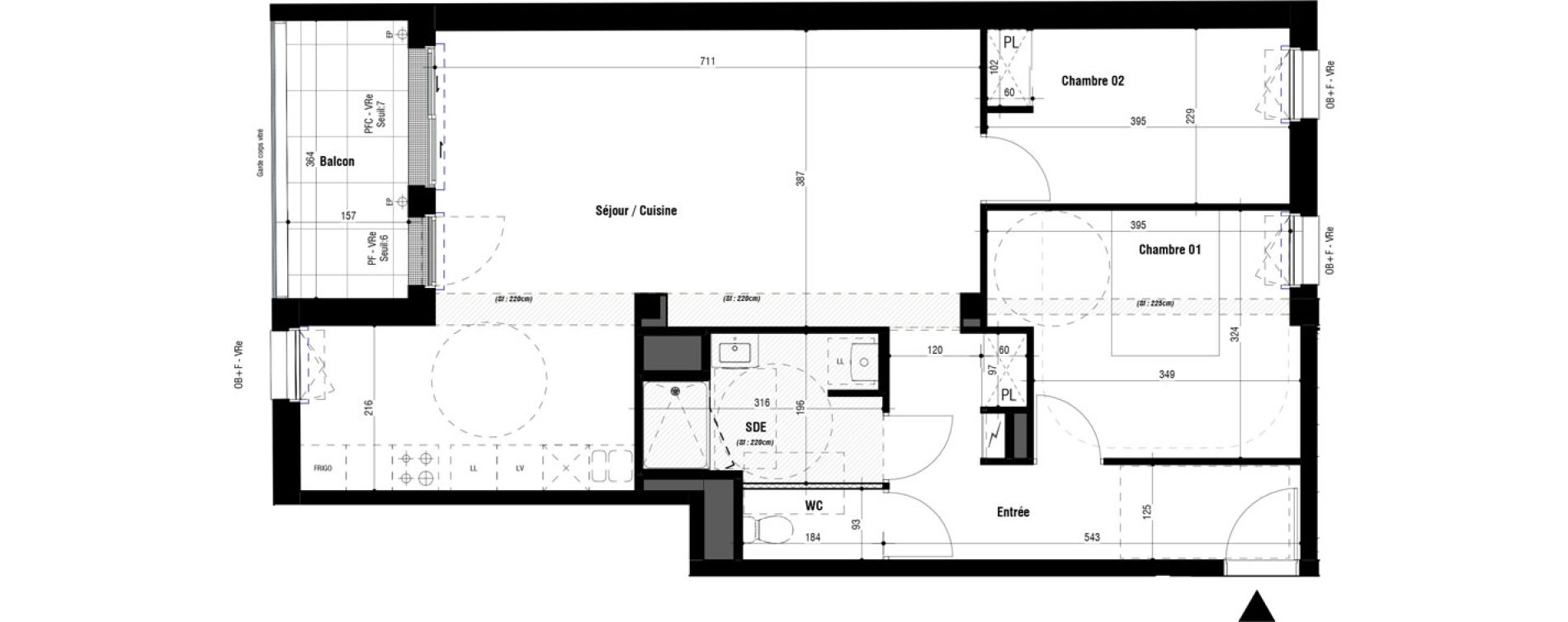 Appartement T3 de 74,13 m2 &agrave; Saint-Nazaire Jardin des plantes