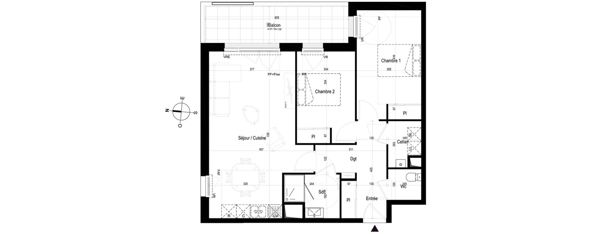 Appartement T3 de 68,34 m2 &agrave; Saint-Nazaire Porce