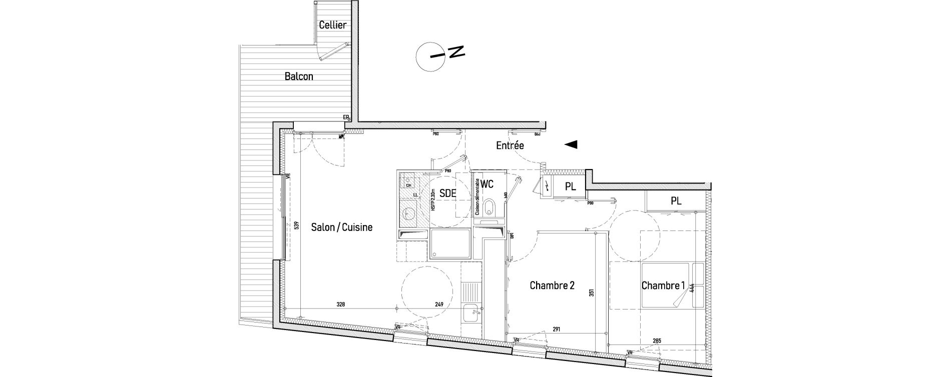 Appartement T3 de 65,15 m2 &agrave; Saint-Nazaire Le clos d ust